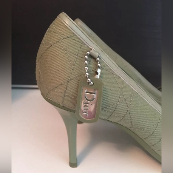 ❌SOLD❌ New Authentic Christian Dior Pump Heel Shoes w/ Silver Hardware 38.5 - Picture 5 of 7